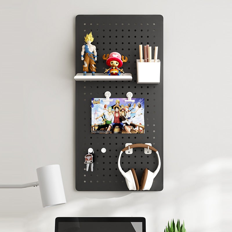 Game Desk Wall Pegboard Display Rack Computer Desk Wall Storage Organizer Equipment Placement Rack Desk - Image 5